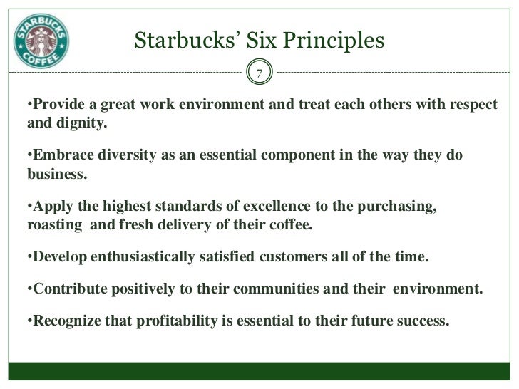 starbucks vision research objectives for starbucks